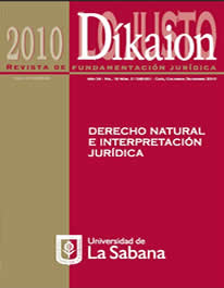 					Ver Vol. 19 Núm. 2 (2010): Derecho natural e interpretación jurídica
				